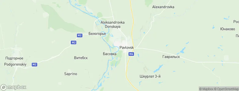 Pavlovsk, Russia Map