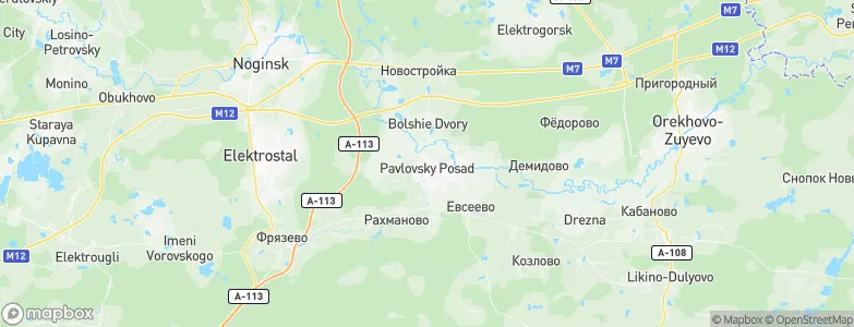 Pavlovskiy Posad, Russia Map