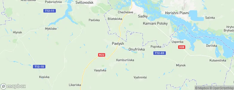 Pavlysh, Ukraine Map