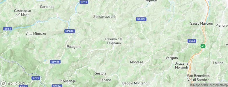 Pavullo nel Frignano, Italy Map