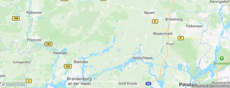 Päwesin, Germany Map