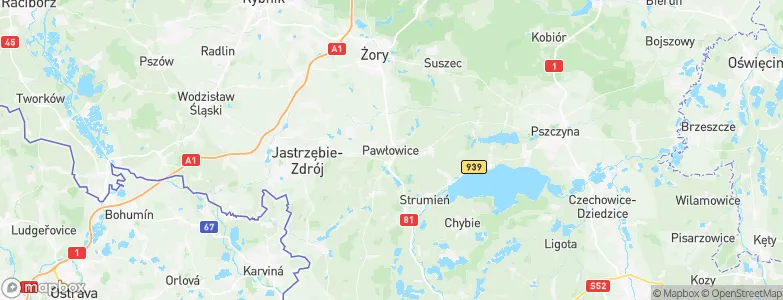 Pawłowice, Poland Map