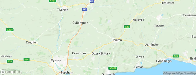 Payhembury, United Kingdom Map