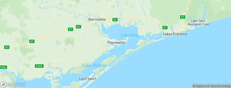 Paynesville, Australia Map