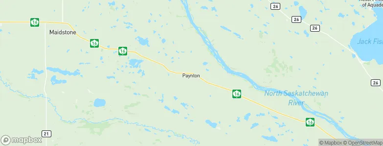 Paynton, Canada Map