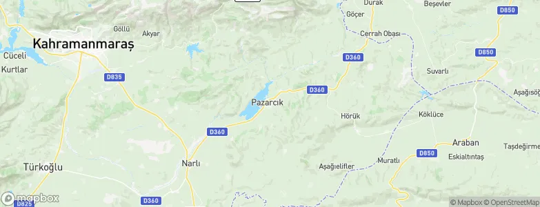 Pazarcık, Turkey Map