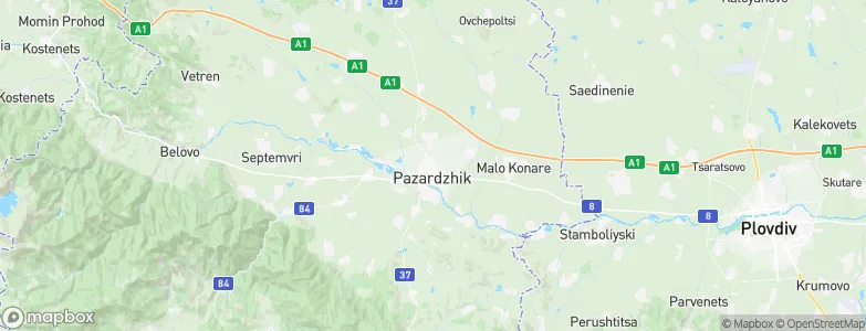 Pazardzhik, Bulgaria Map