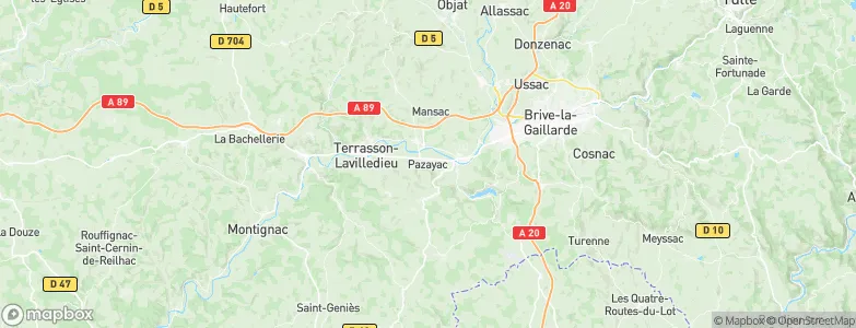 Pazayac, France Map