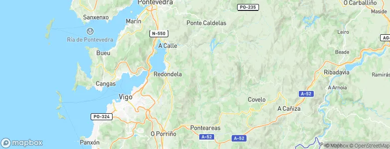 Pazos de Borbén, Spain Map