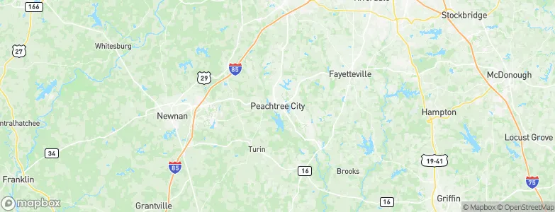 Peachtree City, United States Map