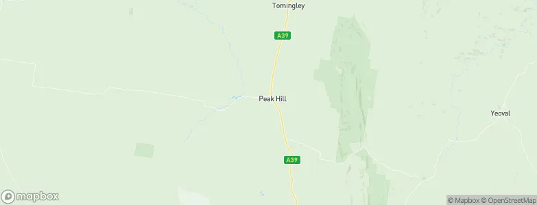 Peak Hill, Australia Map