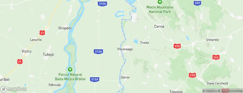 Peceneaga, Romania Map