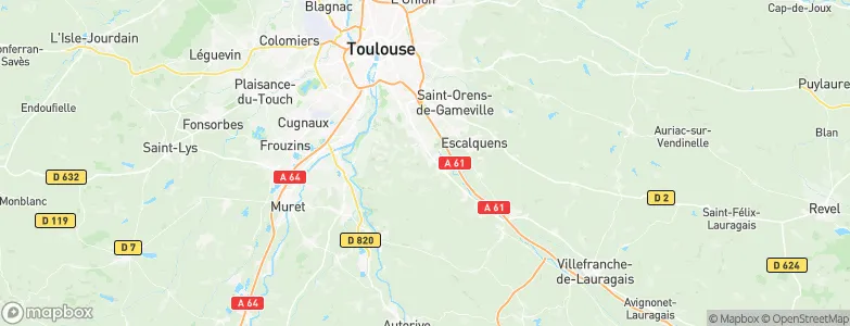 Péchabou, France Map