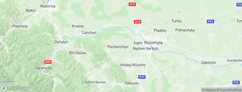 Pechenizhyn, Ukraine Map
