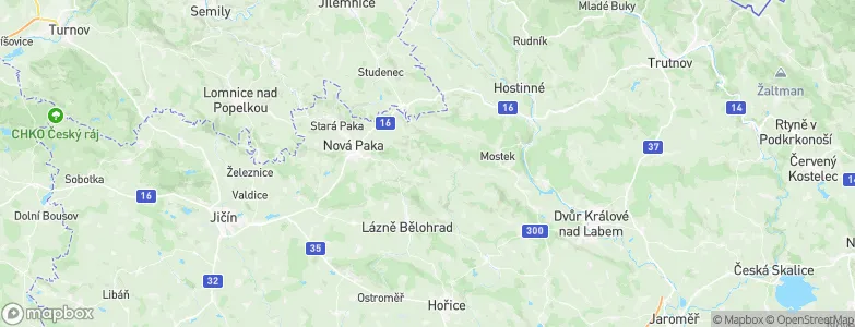 Pecka, Czechia Map