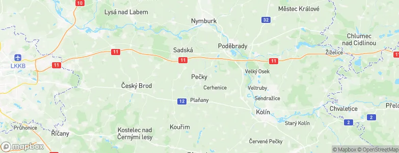 Pečky, Czechia Map