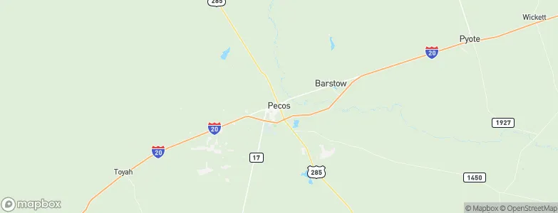 Pecos, United States Map