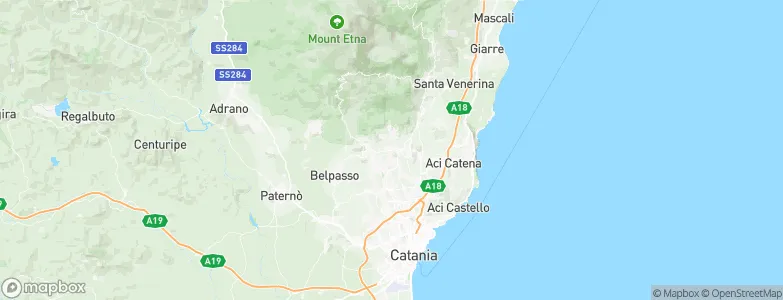 Pedara, Italy Map