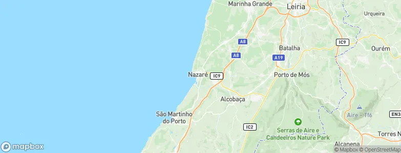 Pederneira, Portugal Map