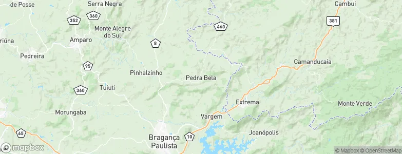 Pedra Bela, Brazil Map