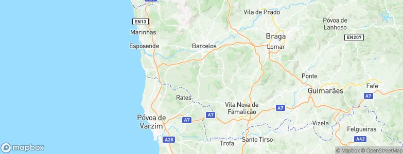 Pedra Furada, Portugal Map