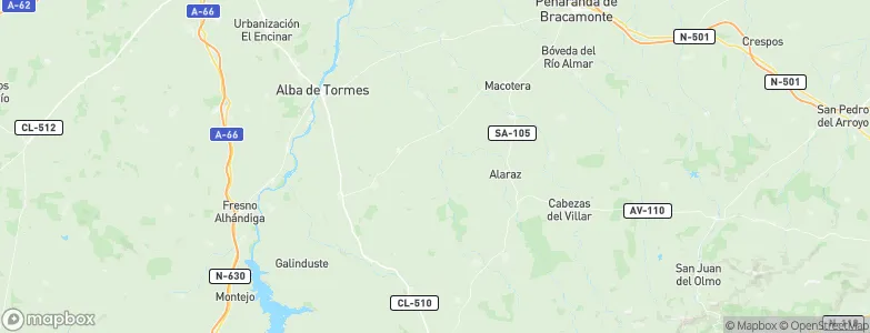 Pedraza de Alba, Spain Map