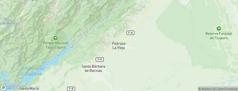Pedraza La Vieja, Venezuela Map