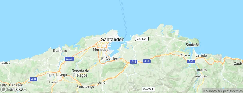 Pedreña, Spain Map