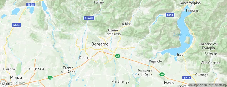 Pedrengo, Italy Map