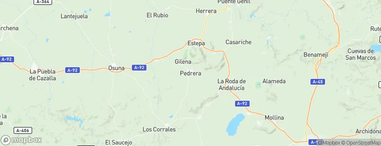 Pedrera, Spain Map