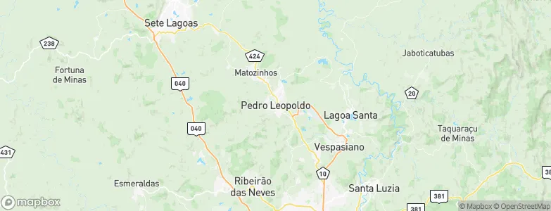 Pedro Leopoldo, Brazil Map