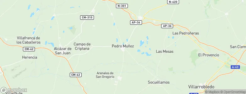 Pedro Muñoz, Spain Map