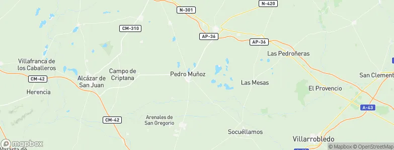 Pedro Muñoz, Spain Map