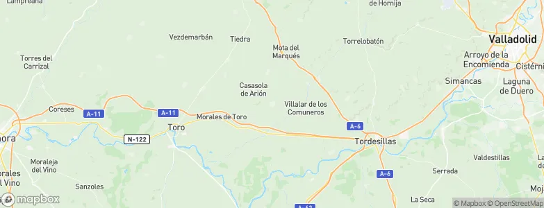 Pedrosa del Rey, Spain Map