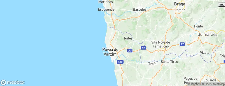 Pedroso, Portugal Map