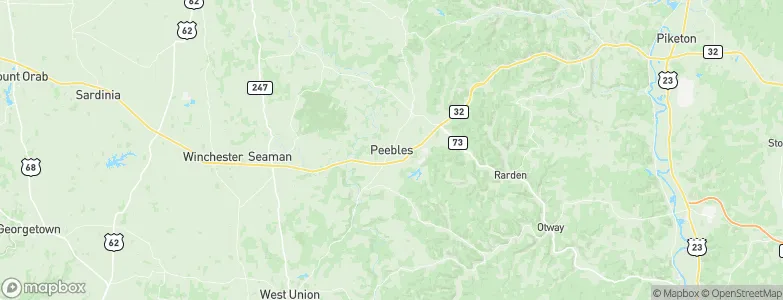 Peebles, United States Map