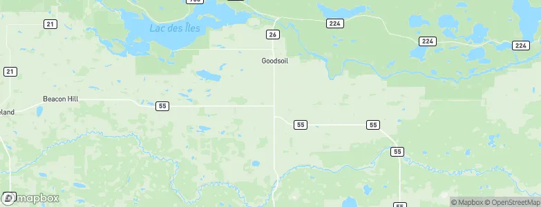 Peerless, Canada Map