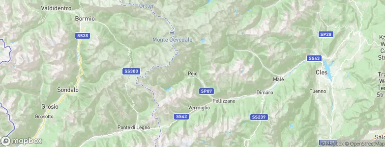 Peio, Italy Map