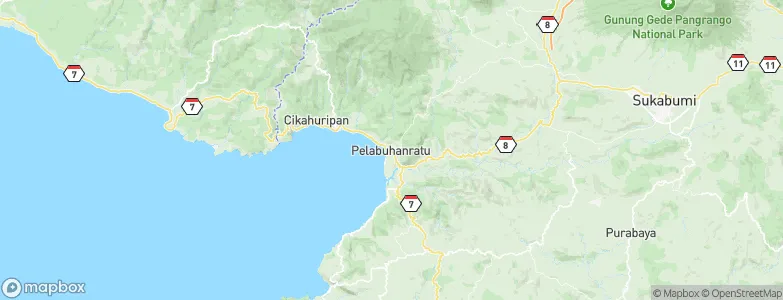 Pelabuhanratu, Indonesia Map
