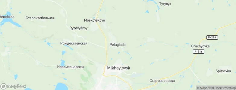 Pelagiada, Russia Map
