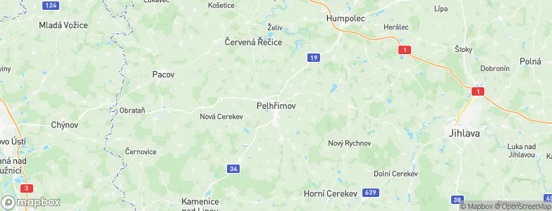 Pelhřimov, Czechia Map
