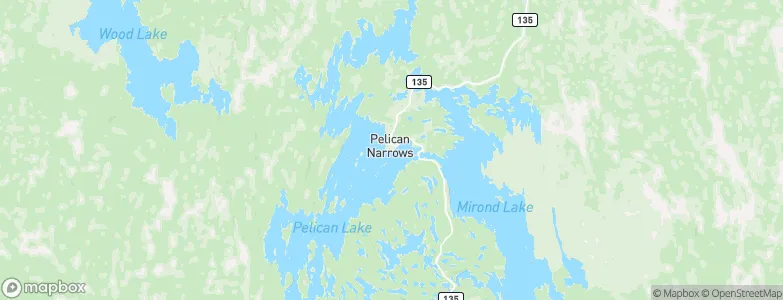 Pelican Narrows, Canada Map