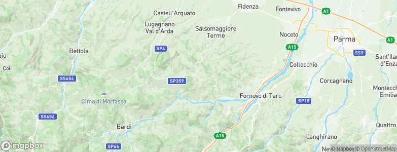 Pellegrino Parmense, Italy Map