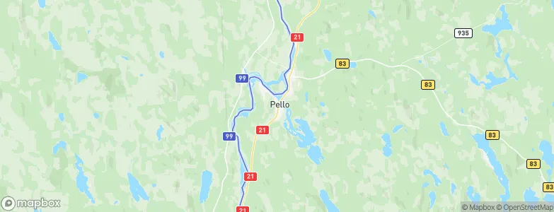Pello, Finland Map