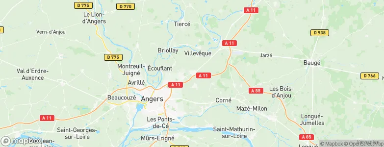 Pellouailles-les-Vignes, France Map