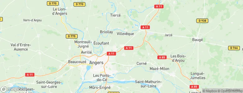Pellouailles-les-Vignes, France Map