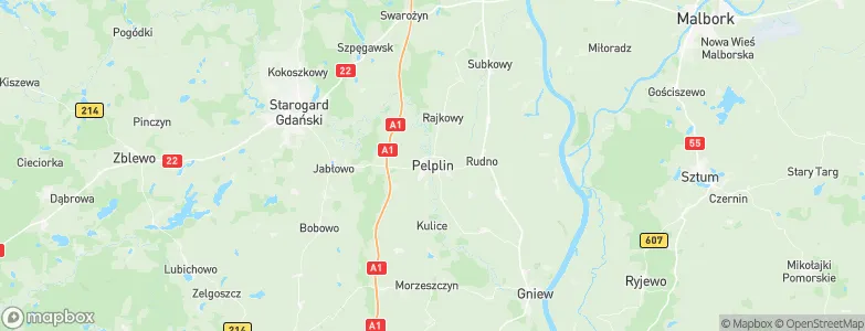 Pelplin, Poland Map