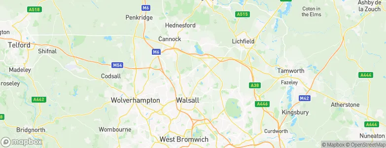 Pelsall, United Kingdom Map