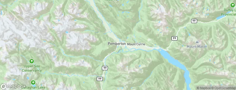Pemberton, Canada Map