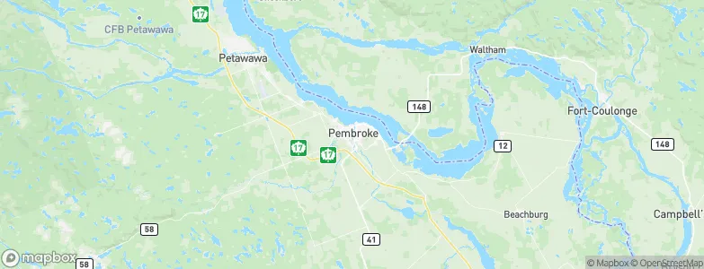 Pembroke, Canada Map